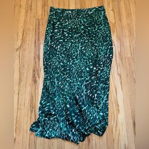 Silky Slit Midi Skirt